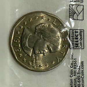 United States One Dollar Coin with Eagle Design